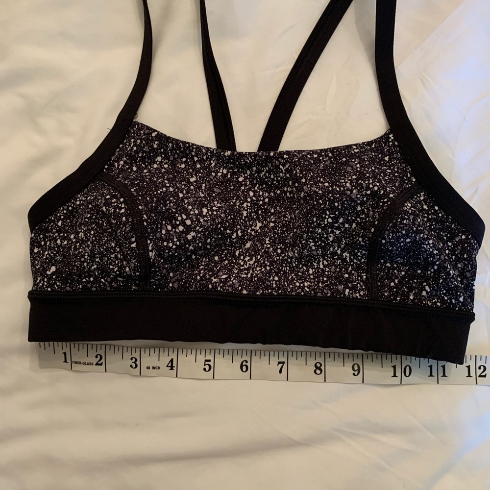 Lululemon Rise and Run Bra Mini Splatter Black - Picture 12 of 16